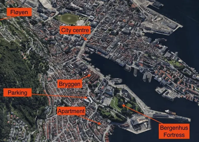 Apartament Modern Penthouse With A View - Behind Bryggen Bergen